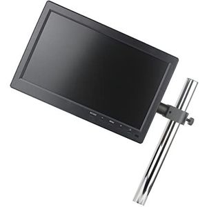 Microscoop accessoires 10,1 inch H_D LCD-displayer monitor HDMI VGA AV industriële monitor + standhouder voor stereomicroscoop videomicroscoop geschikt voor de meeste microscopen (kleur: diameter 25