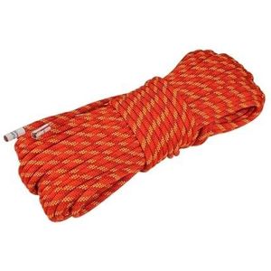 Klimtouw verschillende maten outdoor nylon klimtouw statisch touw 8 mm/9 mm/10 mm voor klimuitrusting rock outdoor excursies accessoires (kleur: 9 mm oranje, maat: 20 m)