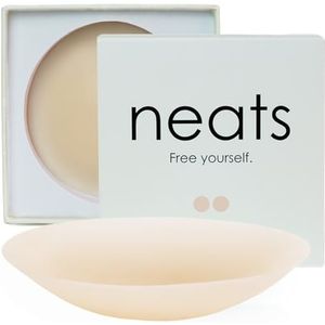 NEATS Nipple Covers Tepelcovers Voor Vrouwen Herbruikbare Hypoallergene Zelfklevende Silicone Pasties (Pearl, 8cm)