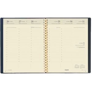 Brepols Timing Agenda weekkalender 2024 – Formaat: 17 x 22 cm – omslag in zwart of marineblauw