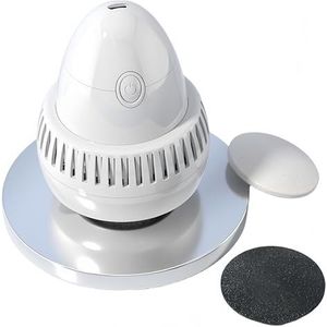 Elektrische voeteeltverwijderaar, draagbare oplaadbare voetschrobber, 2 scrubkoppen, professionele voetverzorging, krachtige peeling