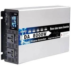 Inverter 12V 220V 8000W 10000W 12000 Hoog Vermogen 12V 24V 48V 60V 72V Omvormer Zonne-energie Auto-omvormer Off Grid Zuivere Sinusomvormer Converter(48V,240V(50Hz),8000W)