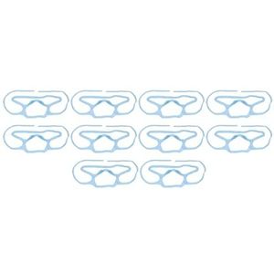 Maskerondersteuning 3D-ontwerp 10-pack Siliconen Maskerondersteuningsframe Herbruikbaar voor Kantoor (BLUE)