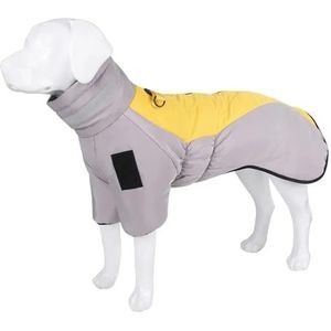 Winterkleding for grote honden Waterdichte grotere hondenjas Vest met hoge kraag Warme hondenjaskleding Compatibel met Franse Bulldog Greyhound (Color : Yellow, Size : XXL)