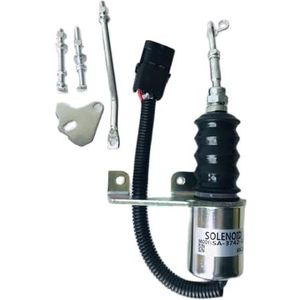Brandstof Uitschakeling Solenoïde 12V Flameout Magneet Brandstof Stop Magneetventiel SA3742-12 Past voor 3932017 1751ES