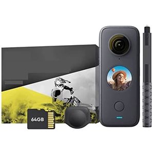 Actiecamera, Actiecamera 4K30fps WiFi-camera Waterdichte actiecamerastabilisatie, touchscreen, AI-bewerking, live streamen(Motorcycle Kit)