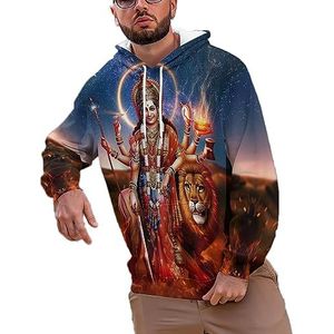 keephen Heren Shiva grafische 3D bedrukte hoodie casual sweatshirt lange mouwen jack trainingspak tops, # 4., M