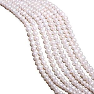 Charme parel kralen natuurlijke zoetwater barokke parels for ketting armband sieraden maken doe-het-zelf retro kralen vriendschap koppels cadeau maken accessoires 14 inch(White,9-10mm)