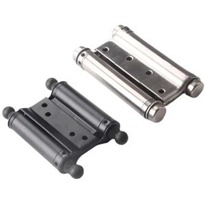 2 stuks 3 inch 4 inch 5 inch 6 inch 20 cm zwart dubbelwerkende veer scharnier spanning aanpassing café saloon westerse bar pub schommel deur (7,6 inch)