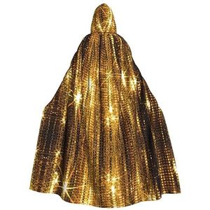 FRESQA Gouden pailletten Sparkle Essentiële Vampier Cloak-Een must-have toevoeging aan elke vrouw aankleden en rollenspel garderobe