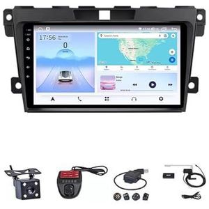 9 Inch Android Auto Radio Multimidia Speler Voor Mazda CX-7 2008-2015 GPS Navigatie WIFI Bluetooth Carplay Android Auto Stereo Radio GPS(4G+WIFI 2G+32G)