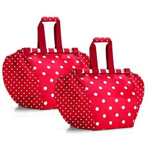 reisenthel easyshoppingbag 2-dlg. Boodschappentas winkeltas shoppingbag easybag (Mixed Dots Chilli Red)