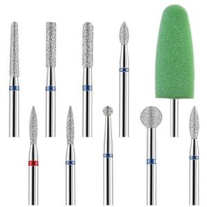 DHRCONPA 10 stuks/set nagelboorbits, freesvijlen, roterende elektrische frees, manicure en pedicure