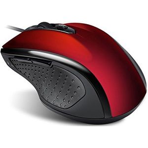 Advance Shape 6D optische muis met kabel en USB rood