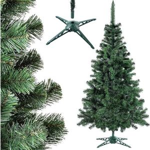 KADAX Alpentanne, kerstboom, kunstkerstboom van pvc, dennenboom met standaard, kerstversiering, kunstboom (kerstboom 155 cm V2)