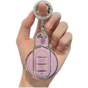 Autosleutel beschermhoes TPU Auto Afstandsbediening Sleutel Case Cover Voor BMW Voor S EEN JCW F54 F55 F56 F57 F60 Voor CLUBMAN Voor COUNTRYMAN Shell Fob Houder Sl... Sleutel Shell(Purple Set A)