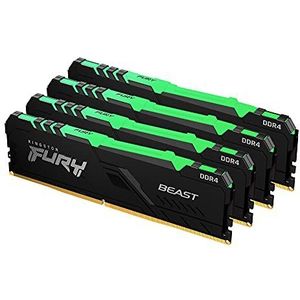 Kingston Technology FURY Beast RGB geheugenmodule 32 GB 4 x 8 GB DDR4 3200 MHz