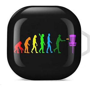 Evolution Disc Golf Oordopjes Case Compatibel met Samsung Hard Shell Beschermhoes Wit-Stijl