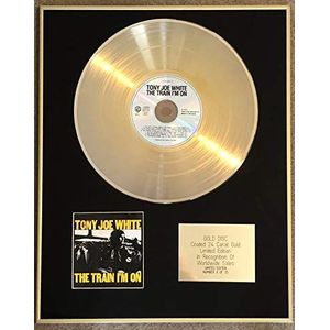 Century Music Awards - TONY JOE WHITE - Exclusieve Limited Edition 24 Karaat Gold Disc - DE TREIN IK BEN