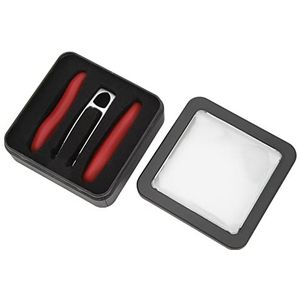 Keyless Entry Afstandsbediening Behuizing Lederen Oppervlak Schokbestendig Antikras Auto Smart Key Cover Eenvoudige Installatie voor Panamera (rood)
