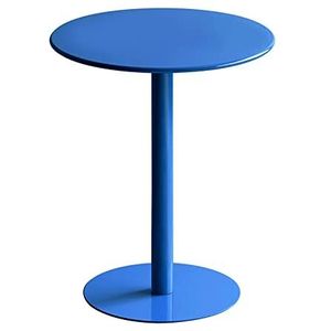 Prachtige kleine ronde tafel, matte textuur 60x73cm salontafel, eenvoudige ijzeren kleine ronde tafel, kleine familie eettafel, kantoor onderhandelingstafel, balkon vrijetijdstafel (kleur: I)