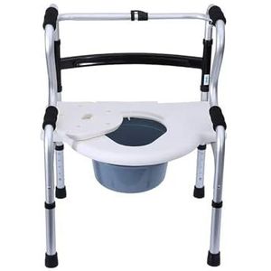 Nachtkastje, toiletstoel, toiletveiligheidsframes, verhoogde toiletzitting, rollators voor senioren, looprek, lichtgewicht, compacte opvouwbare rollator