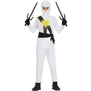 FIESTAS GUIRCA Ninja-krijgerkostuum wit kind - karatekostuum jongen 10-12 jaar