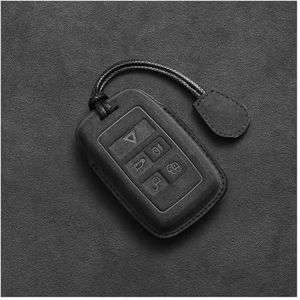 Sleutelbehuizing Suede Lederen Autosleutelhanger Voor Land Rover Voor Range Rover Voor Evoque Voor Discovery Sport Voor Velar Accessoires Autosleutelhoesje(B)