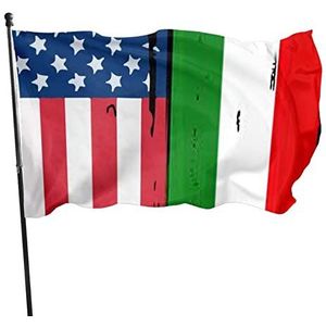 Vlag 90X150Cm Amerikaanse Italiaanse Vlag Piraat Vlag Polyester Opknoping Wimpel Met Grommets Bunting Vlaggen Voor Festival Binnenshuis Decoraties