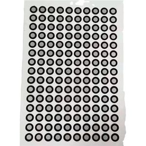 0,15 mm dikke 3D-trackingpunten van PET-materiaal met scheurbestendigheid, reflecterende markerpunten for 3D-scanners voor ondersteunde positionering, kalibratie(6mm)