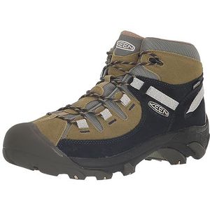 KEEN Men's Targhee 2 Mid Height Waterproof Hiking Boots, Sky Captain/Olive Drab, 15