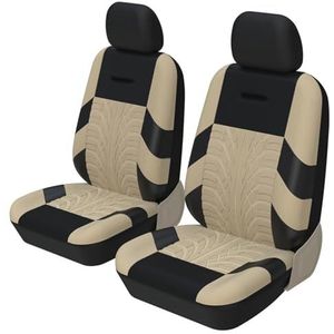 Autostoel Hoezen Voorstoelen Voor Nissan Voor Teana Autostoelhoezen Set Past Op De Meeste Auto's Covers Polyester Stof Universeel Stoelhoezen Auto (Kleur : 6-2PCS BEIGE)