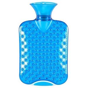 DieffematicRSD Warmwaterkruik 1000 ml Water-Filled PVC Clear Transparent Hot Water Bottle Bag Winter Handwarmer Thermal Pack (Color : Dark Blue)