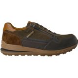 Mephisto - Sluiting sneaker Bradley donkerbruin leer - hakhoogte ritssluiting veters - 1,5, donkerbruin, 46 EU