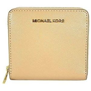 MICHAEL Michael Kors Jet Set Travel Lakleer Kaarthouder Zip Portemonnee Oyster, Oester, Medium, Travel Wallet