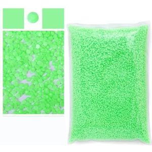 Groothandel plaksteen neon hars strass niet-hotfix strass steentjes in groot pakket glitterkristallen en strass voor handwerk-lichtgroen-4 mm - 25000 stuks