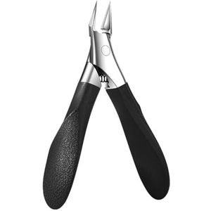 Ergonomische roestvrijstalen teennageltrimmer, ingegroeide nagels, dode huidverwijderaar voor dikke nagels en eelt