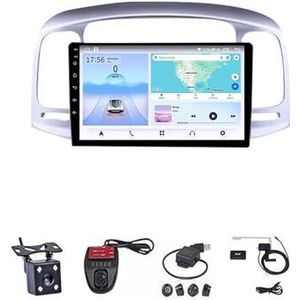 Android 13 Multimedia Speler Auto Radio GPS Navigatie Draadloze Carplay Auto Plug En Play Voor Hyundai Accent 3 2006-2011(4G+WIFI 2G+32G)