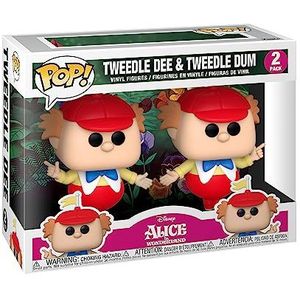 Funko 55738 POP Disney: Alice 70th– 2PK Tweedle Dee and Dum
