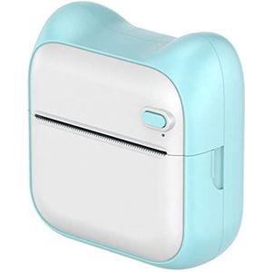 Mini Pocket Photo Printer, Samrtphone Thermische Printer Compatibel met Android/iOS, Draadloze Instant Printer Inkless voor Sticker/Journal/Study Note/Boy Girls DIY Painting Gift (blauw)