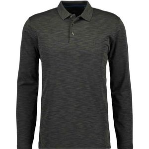 RAGMAN - Poloshirt - Leisteen - Lange Mouwen - Regular Fit - Katoenmix