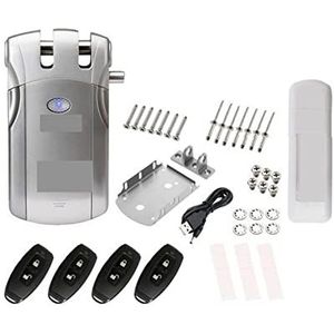 Smart Door Lock, Smart Lock Draadloos Tuya APP Afstandsbediening Elektronische sleutelloze deur Onzichtbaar slot 433 MHz Telefoonbediening,ondersteunt vingerafdrukontgrendeling(With BLE control)