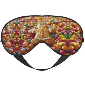 Peperkoek Man Snoep Slaap Eye Mas Bijgewerkt Ontwerp Licht Blokkeren Night Eye Blinder Mannen Vrouwen Shift Werk Reizen