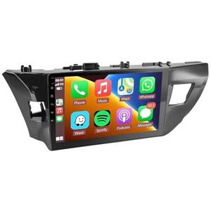 Android 14 Autoradio 9 inch touchscreen voor Toyota Corolla Ralink 2013-2016 Autoradio Navigatie met Carplay met GPS navigatie Bluetooth FM USB Steering Wheel Control(X7 6G+128G)