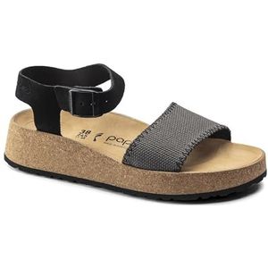 Birkenstock Womens Glenda Sandal Anthracite Canvas 38 N EU Women's 7-7.5 US