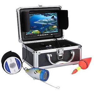 Waterdichte viscamera, Onderwater Vissen Camera 50M 1000tvl Onderwater Vissen Video Camera Kit 12 Stuks Led-verlichting With7 Inch Kleurenmonitor