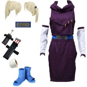MANMICOS Amerikaanse maat Anime Ino cosplay kostuum Womens partij Halloween paars pak (C11, 2X-Small)