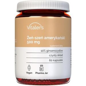 Vitaler - Amerikaanse Ginseng - 500 mg - 60 Capsules - Veganistisch