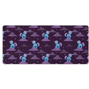 Kleine Cartoon Blauwe Mode Bureau Muismat Antislip Gaming Muismat Accessoires Decor 40x90cm