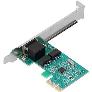 PCI-E Netwerkkaart, 1000M Zelfaanpassing Volledig Compatibele Driver Gigabit-kaart, Automatische Kruisdetectie en Correctieondersteuning, voor Desktopcomputer